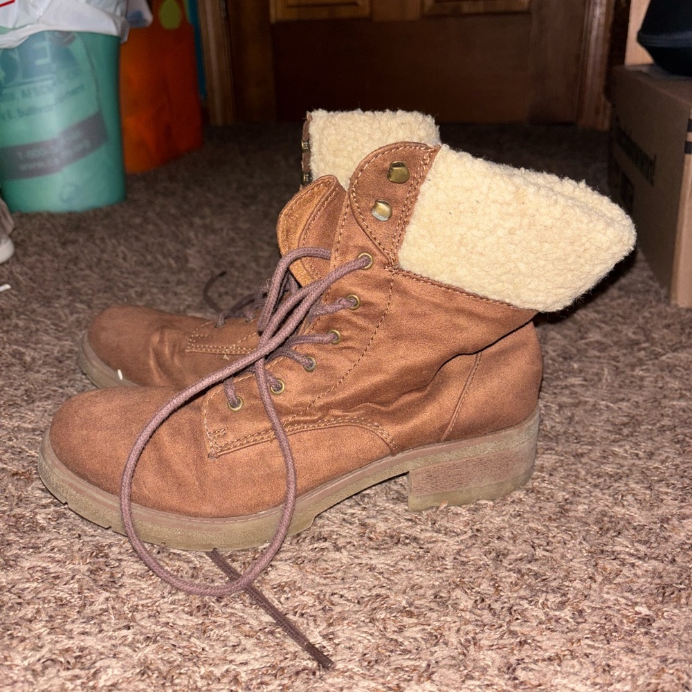 Mossimo Supply Co. Brown Heeled Boots
